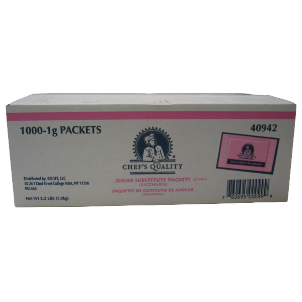 Chef's Quality Pink Sugar Substitute Pack 1000 count