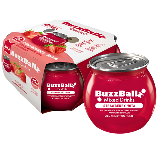 BuzzBallz Cocktails Strawberry Rita (4 Pack)