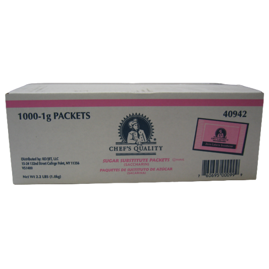 Chef's Quality Pink Sugar Substitute Pack 1000 count