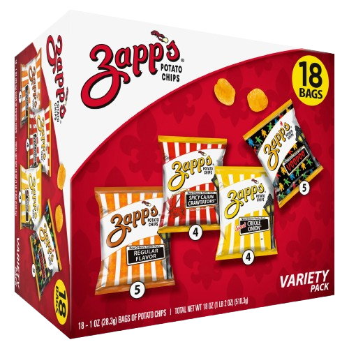 Zapp's Kettle Chips Variety Pack 1oz 18 count
